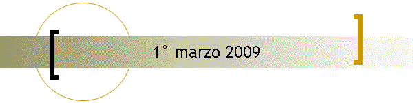1 marzo 2009