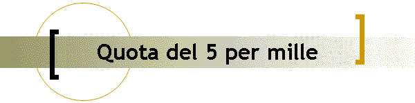 Quota del 5 per mille