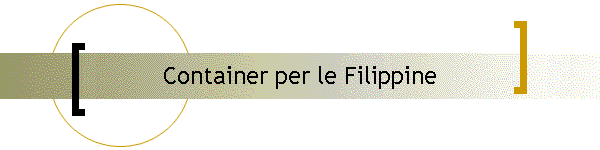 Container per le Filippine