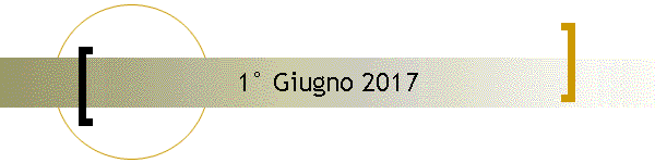 1 Giugno 2017