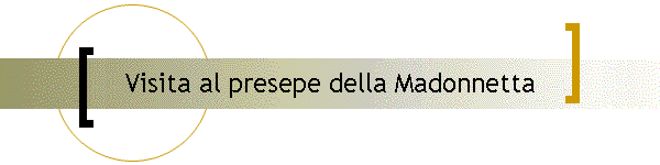 Visita al presepe della Madonnetta